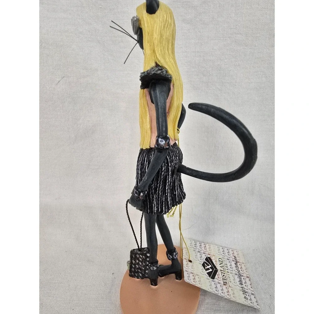 Westland Catwalk Sleek Cat Figurine W/Tags Cool Fashion Cat #13812‎ 2005 Rare